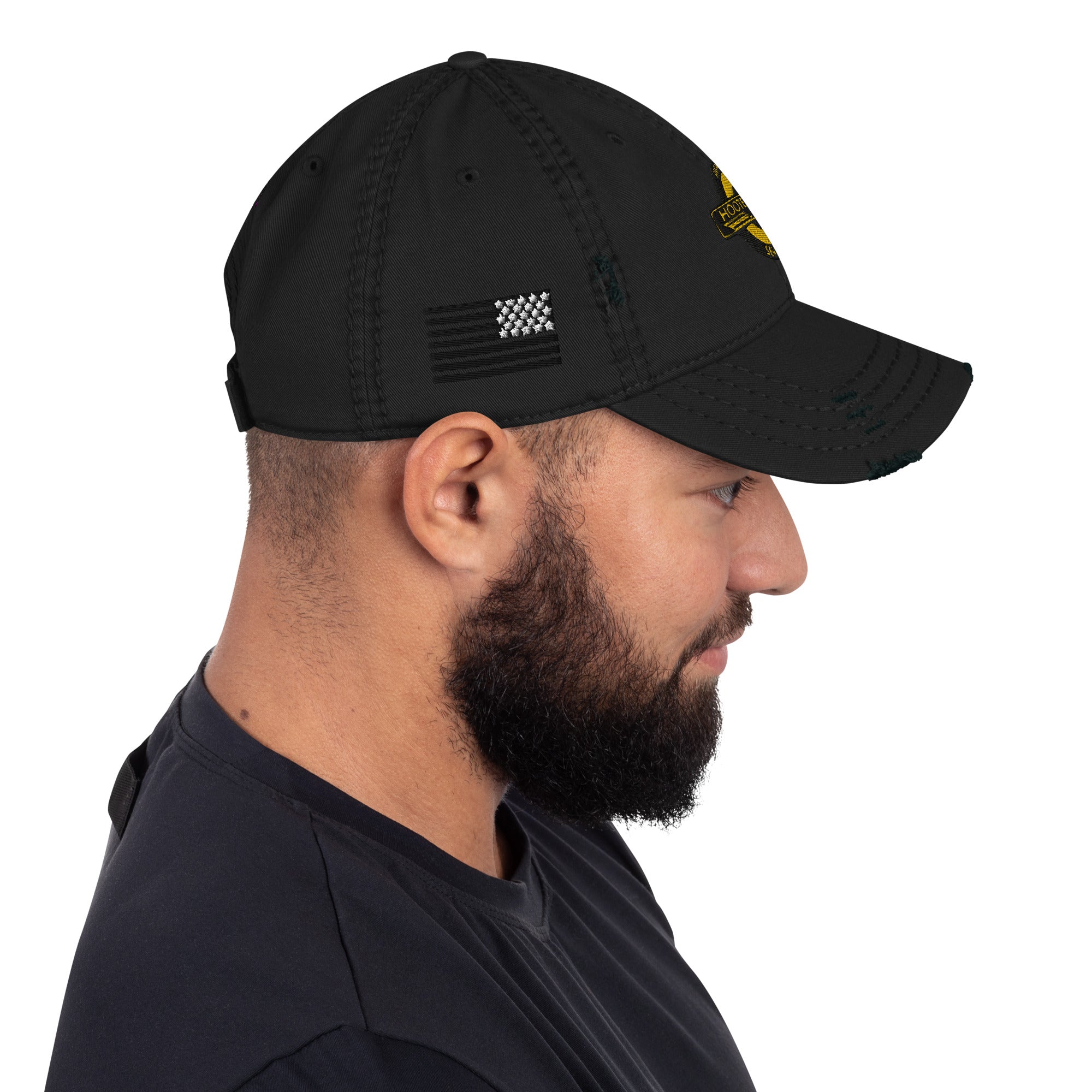 Hooter Bros Aviation Service Embroidered Distressed Dad Hat by Ruck & Rotor