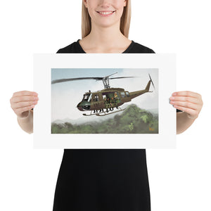 "UH-1 Vietnam" Huey poster by Henry "Hansclaw" Aponte