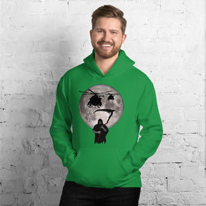 MH-6 Little Bird Reaper Moon Unisex Hoodie by Ruck & Rotor