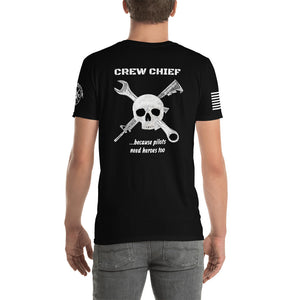 "Crew Chief" AH-6 Short-Sleeve Unisex T-Shirt by Ruck & Rotor