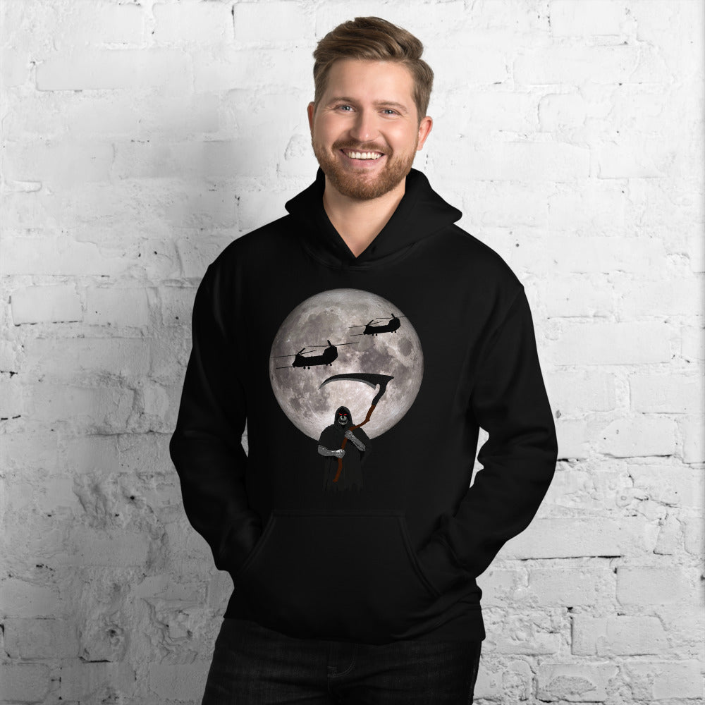 MH-47 Chinook Reaper Moon Unisex Hoodie by Ruck & Rotor