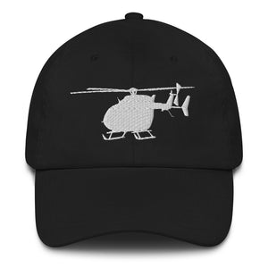 UH-72 Lakota Helicopter White Embroidery hat by Ruck & Rotor