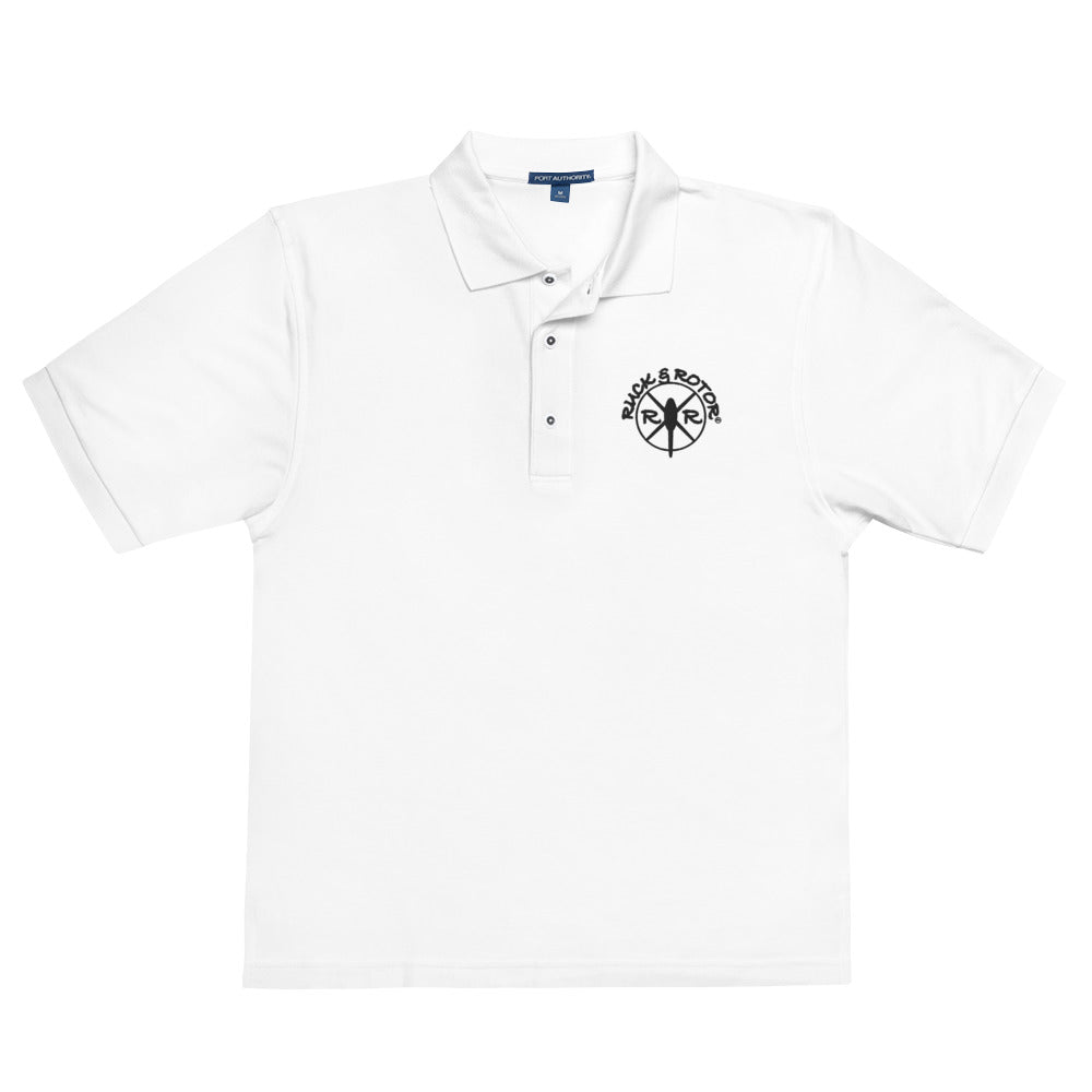 Embroidered Men's Premium Poly-blend Polo Shirt by Ruck & Rotor