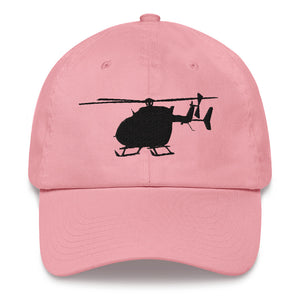 UH-72 Lakota Helicopter Black Embroidery hat by Ruck & Rotor