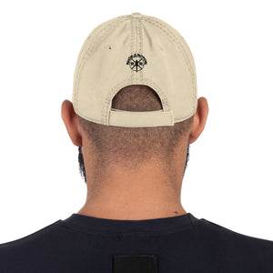 AH-6 Embroidered Distressed Hat w/USA Flag, Khaki, Charcoal Grey or Navy by Ruck & Rotor