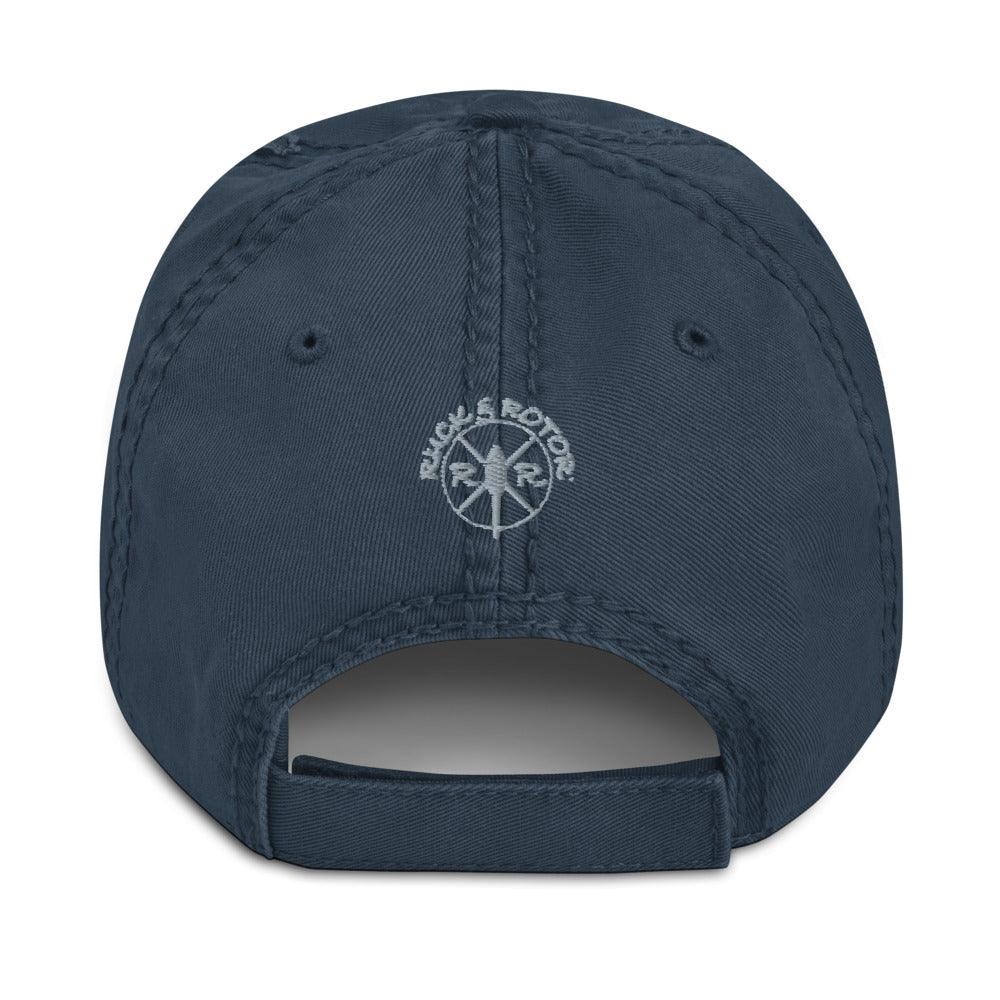 UH-72 Lakota Embroidered Airplane, Distressed Hat, Black or Blue by Ruck & Rotor