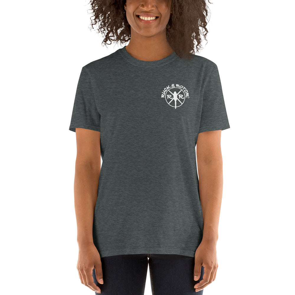 "Crew Chief" Back Design Short-Sleeve Unisex T-Shirt by Ruck & Rotor