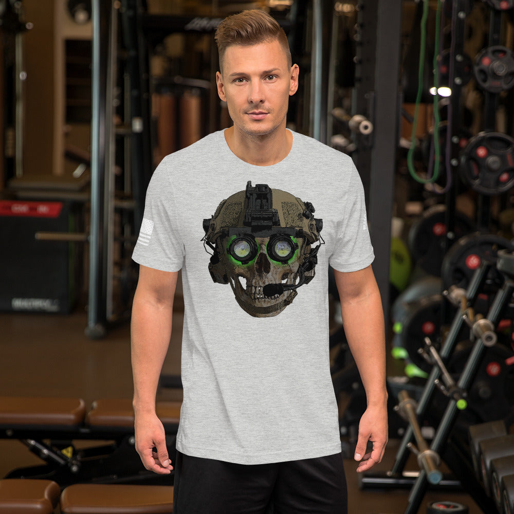 "Green Eyes" Short-Sleeve Unisex Cotton T-Shirt by Ruck & Rotor