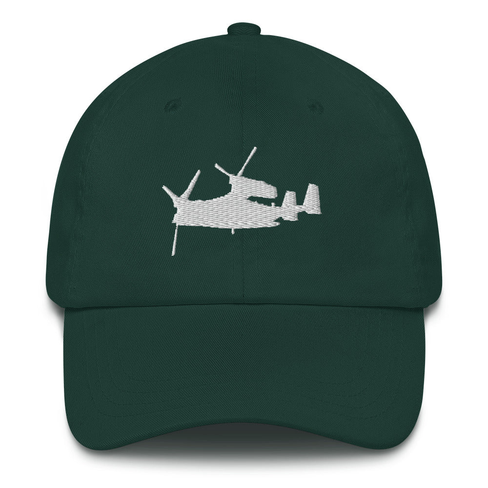 V-22 Osprey White Embroidery hat by Ruck & Rotor