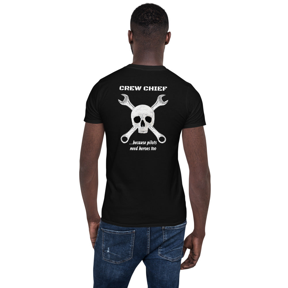 "Crew Chief" Back Design Short-Sleeve Unisex T-Shirt by Ruck & Rotor
