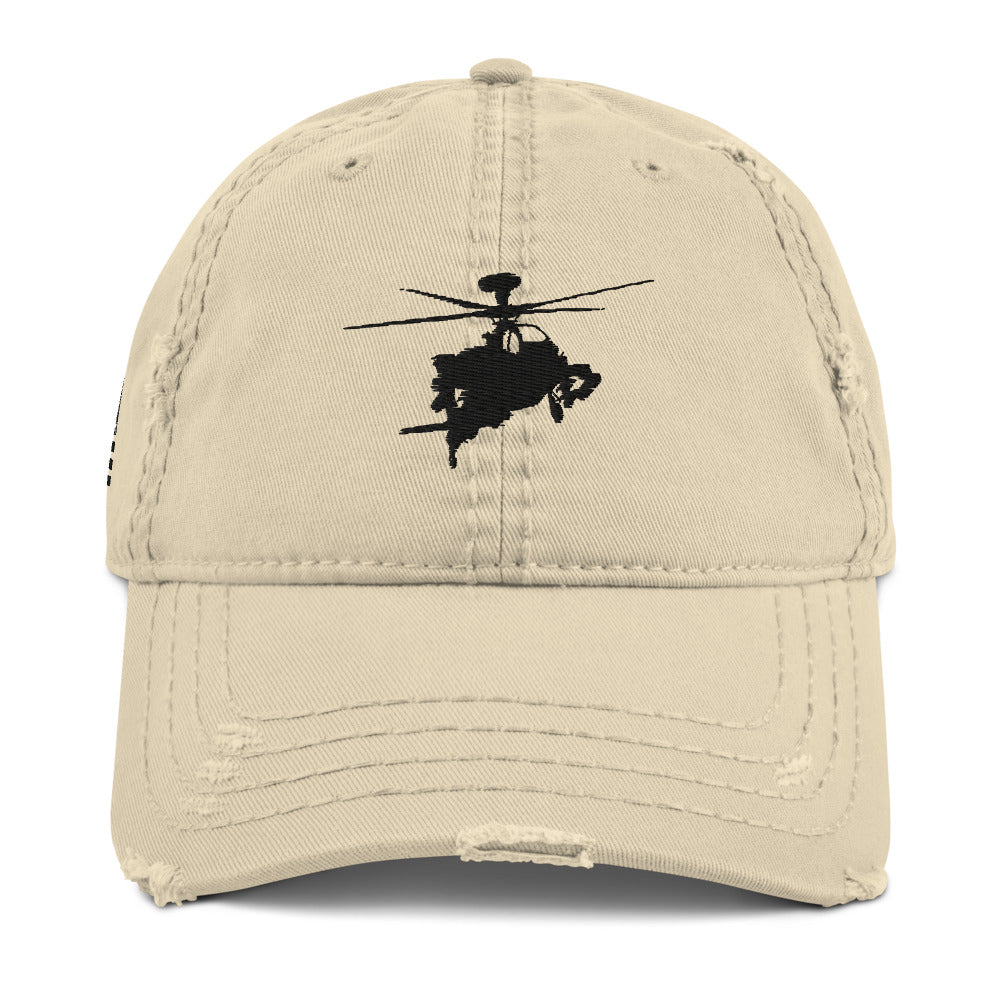 AH-64 Apache Embroidered Black Helicopter Hat by Ruck & Rotor