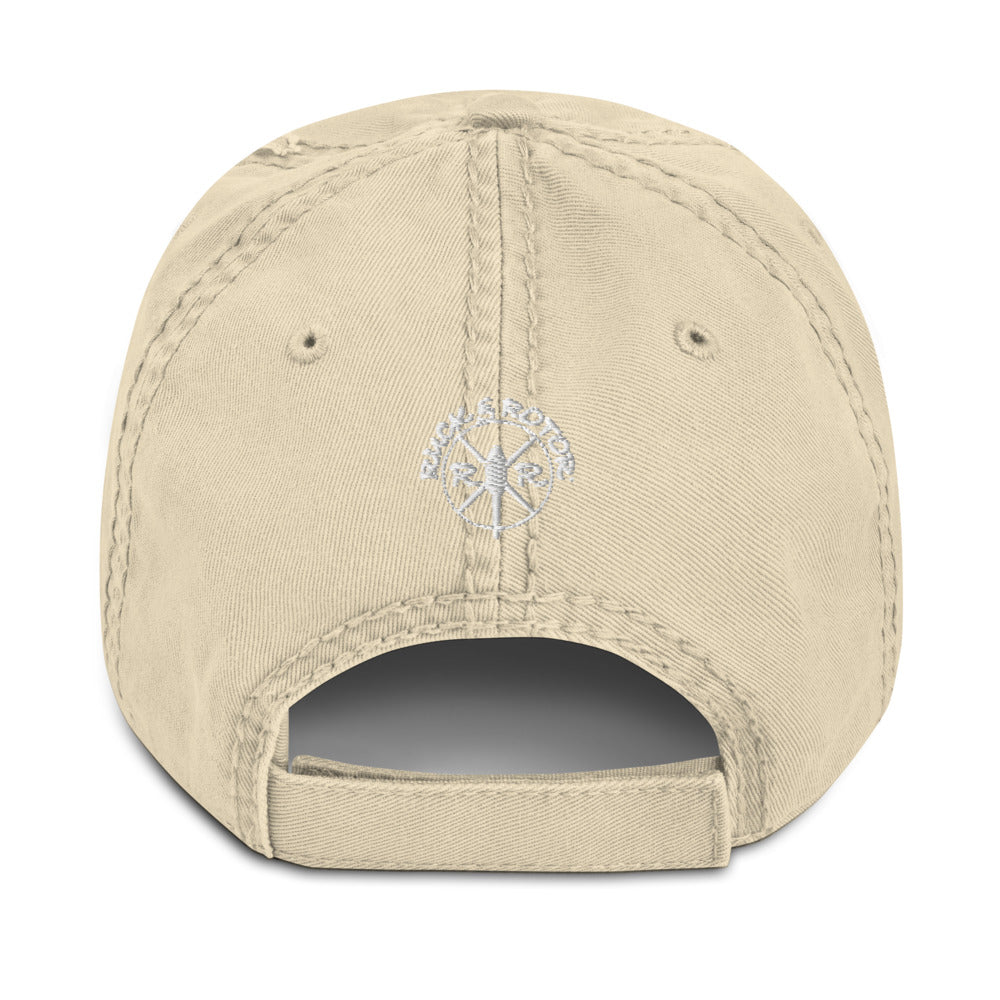 AH-64 Apache Helicopter Embroidered Distressed Hat by Ruck & Rotor