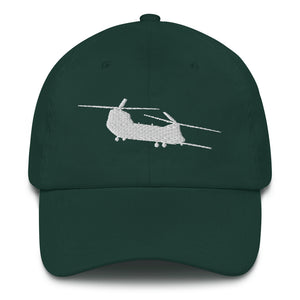 MH-47 White Embroidered hat by Ruck & Rotor