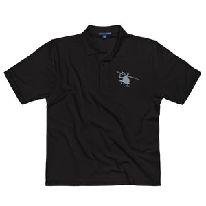 AH-6 Helicopter Men's Premium Polo by Ruck & Rotor