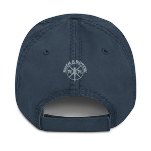 C-130 Embroidered Airplane, Distressed Hat, Black or Blue by Ruck & Rotor