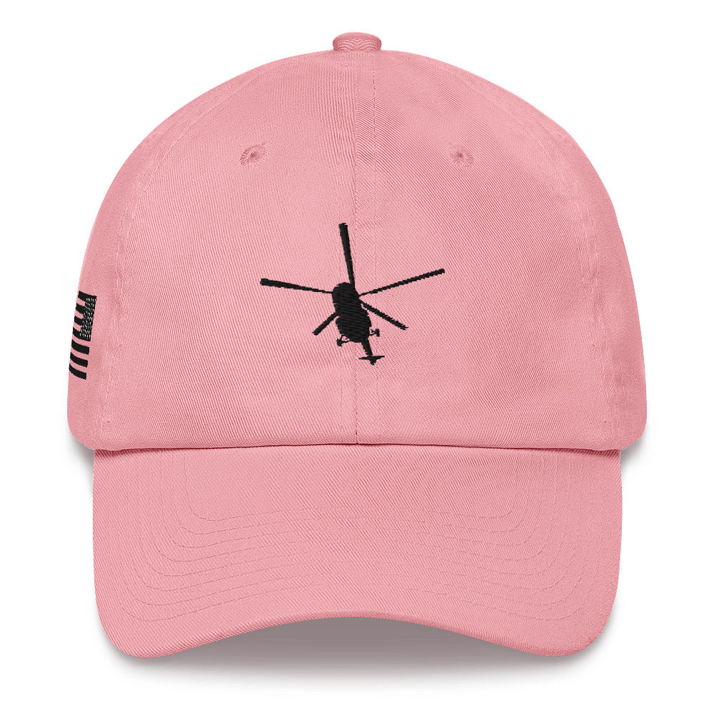 Mi-17 Helicopter Black Embroidery hat by Ruck & Rotor