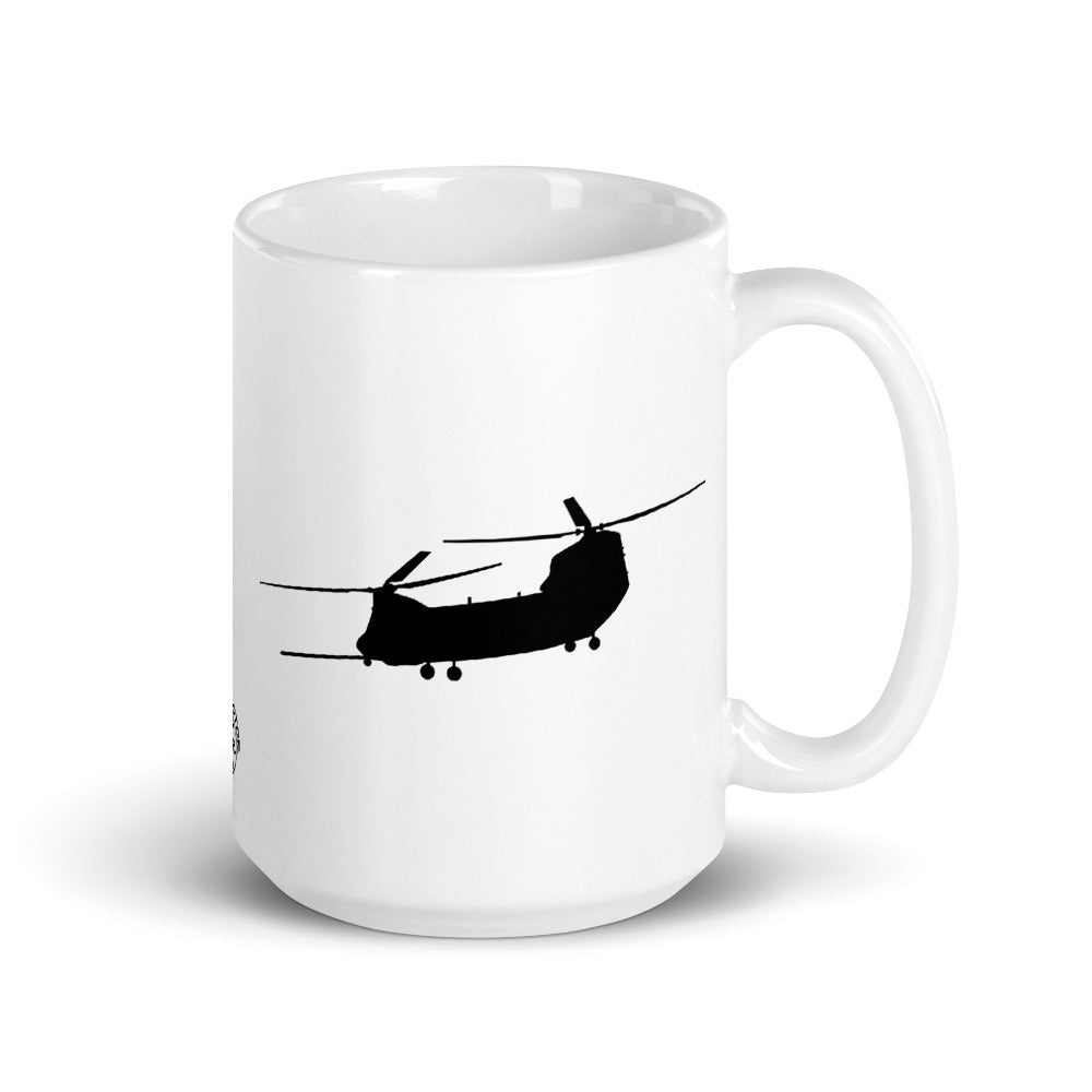 MH-47G Chinook 11oz or 15oz White Ceramic Mug by Ruck & Rotor