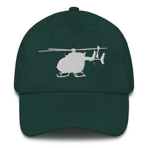 UH-72 Lakota Helicopter White Embroidery hat by Ruck & Rotor