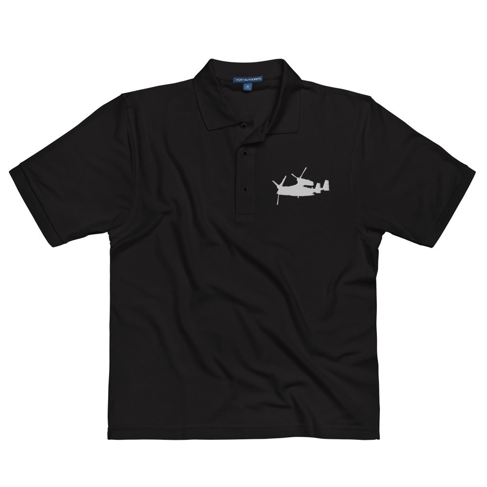 V-22 Osprey Embroidered Men's Premium Polo by Ruck & Rotor