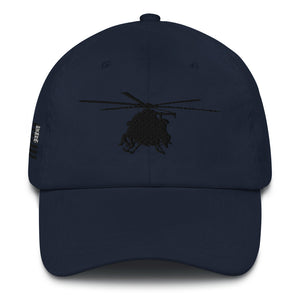 MH-6 Black Embroidered hat w/USA Flag by Ruck & Rotor