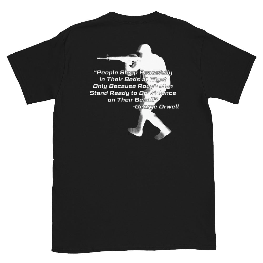 People Sleep Peacefully-SOLDIER Short-Sleeve Unisex T-Shirt by Ruck & Rotor